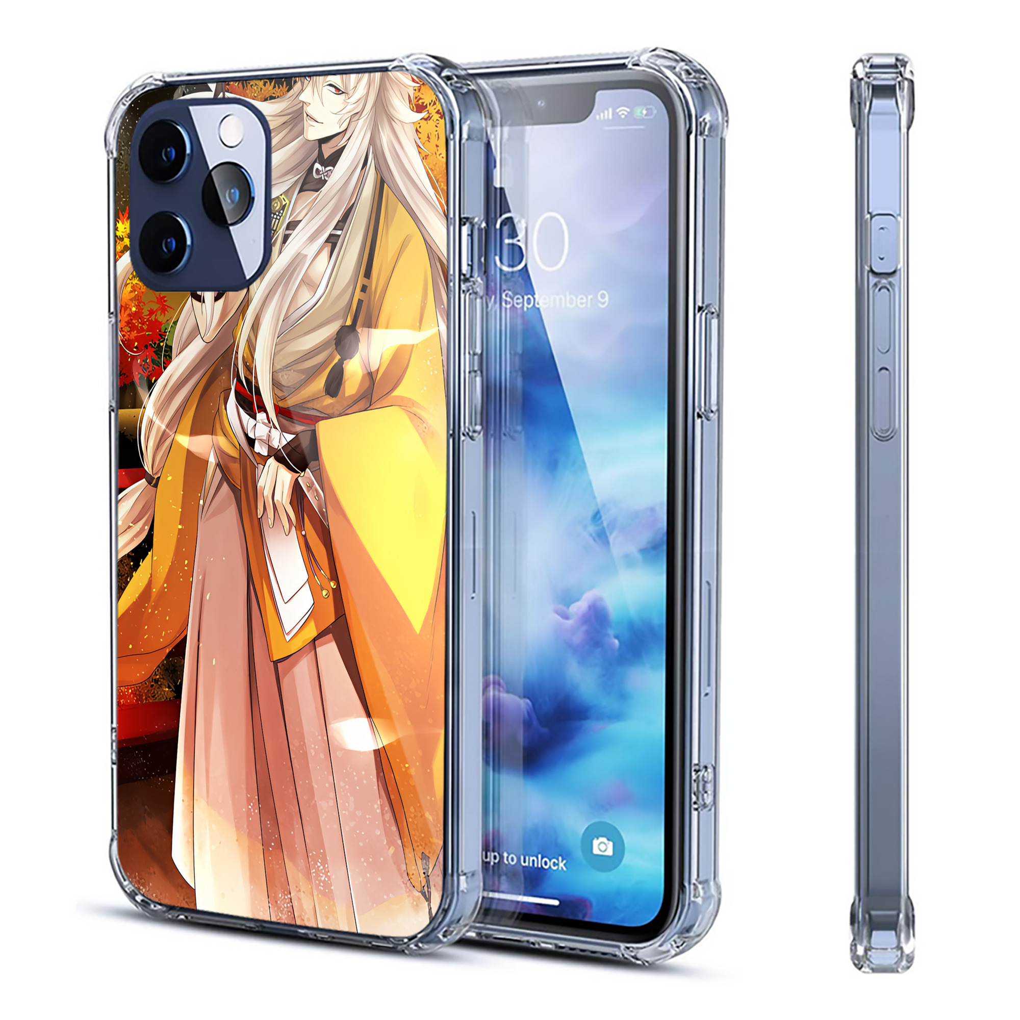 （画像用） 刀剣乱舞 Touken Ranbu 【iPhone 12シリーズ対応】透明スマホケース（クリアソフトケース）